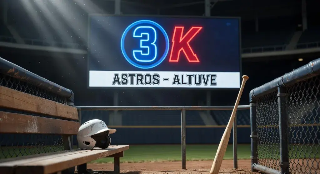 Astros player swings and misses at three pitches, walks on ball three as everyone forgets the count