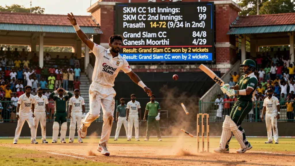 Mohana Prasath Tears Through SKM CC With Stunning 14-Wicket Haul