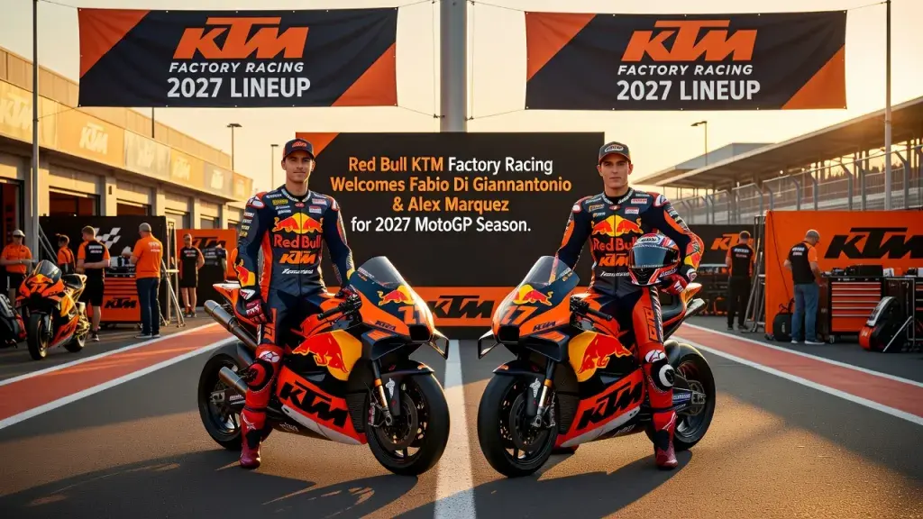 KTM Sign Di Giannantonio and Alex Marquez for 2027 Factory Lineup